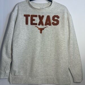 Champion Texas Crewneck Sweater in Gray and Orange